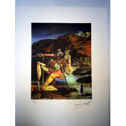 Offset litograficzny Salvadora Dali z certyfikatem 50x65 cm