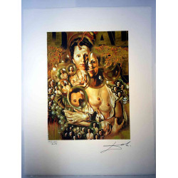 Salvador Dali 50x65 cm-ko litografia-sorta ziurtatua