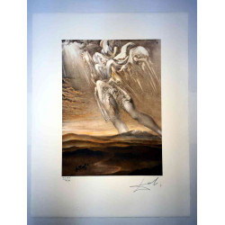 Salvador Dali Off set lithograph cm 50x65 certified