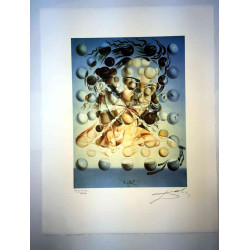 Salvador Dali Off set lithograph cm 50x65 certified