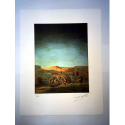 Salvador Dali Lithographie hors set 50x65 cm certifiée