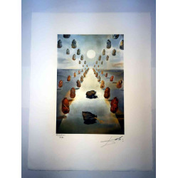 Salvador Dali Off set lithograph cm 50x65 certified