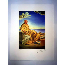 Salvador Dali Lithografie off set 50x65 cm gecertificeerd
