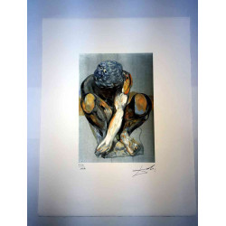 Litografia Salvador Dali off set 50x65 cm certificada