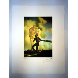 Salvador Dalí Litografía off set 50x65 cm certificado