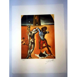 Salvador Dali Lithographie hors set 50x65 cm certifiée