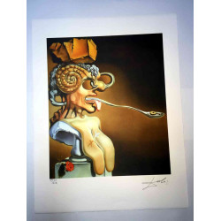 Salvador Dali Lithographie hors set 50x65 cm certifiée