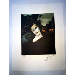 Offset litograficzny Salvadora Dali z certyfikatem 50x65 cm
