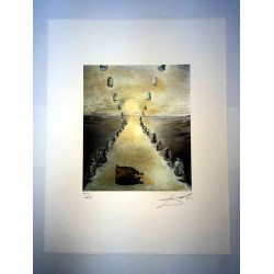 Offset litograficzny Salvadora Dali z certyfikatem 50x65 cm