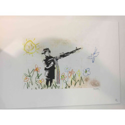 Banksy Lithograph off set 50x70 cm POW edition