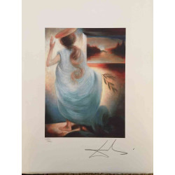 Salvador Dali Lithographie hors set 50x65 cm certifiée