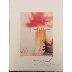 Offset litograficzny Salvadora Dali z certyfikatem 50x65 cm