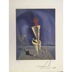 Salvador Dali Litografia off set cm 50x65   certificata