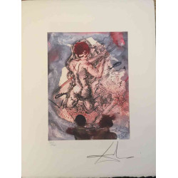 Litografická súprava Salvador Dali certifikovaná 50x65 cm
