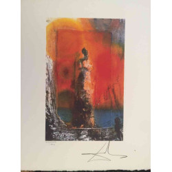 Offset litograficzny Salvadora Dali z certyfikatem 50x65 cm
