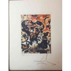 Salvador Dali Off set lithograph cm 50x65 certified