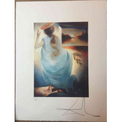 Litografía Salvador Dali off set 50x65 cm certificada