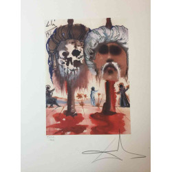 Salvador Dali Off set lithograph cm 50x65 certified