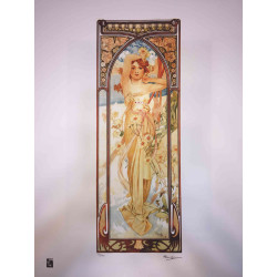 Alphonse Mucha litografia off set cm 50x70