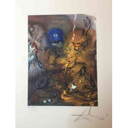Litografía Salvador Dali off set 50x65 cm certificada