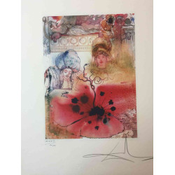 Litografická súprava Salvador Dali certifikovaná 50x65 cm