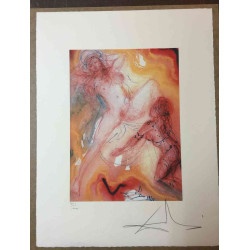 Salvador Dali Litografia off set cm 50x65   certificata