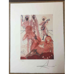 Salvador Dali Lithografie off set 50x65 cm gecertificeerd