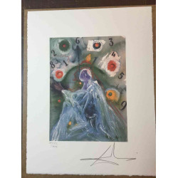 Salvador Dali Lithographie hors set 50x65 cm certifiée