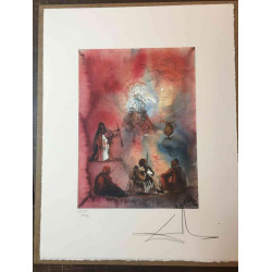 Offset litograficzny Salvadora Dali z certyfikatem 50x65 cm
