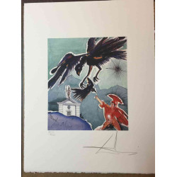 Salvador Dalí Litografía off set 50x65 cm certificado