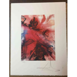 Litografická súprava Salvador Dali certifikovaná 50x65 cm