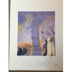 Litografía Salvador Dali off set 50x65 cm certificada