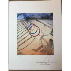 Salvador Dali Lithografie off set 50x65 cm gecertificeerd