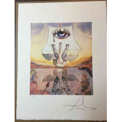 Salvador Dali Off set lithograph cm 50x65 certified
