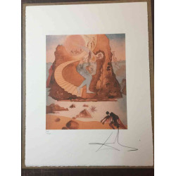 Salvador Dali Litografia off set cm 50x65   certificata