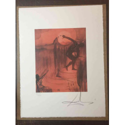 Salvador Dali Litografia off set cm 50x65   certificata