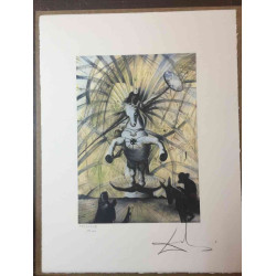 Salvador Dali Litografia off set cm 50x65   certificata