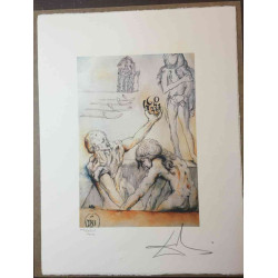 Litografia Salvador Dali off set 50x65 cm certificada