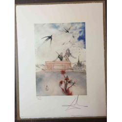 Litografía Salvador Dali off set 50x65 cm certificada