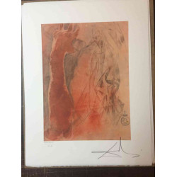 Salvador Dalí Litografía off set 50x65 cm certificado