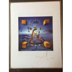 Salvador Dalí Litografía off set 50x65 cm certificado