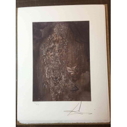 Salvador Dalí Litografía off set 50x65 cm certificado