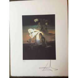 Salvador Dalí Litografía off set 50x65 cm certificado