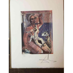 Salvador Dali Lithografie off set 50x65 cm gecertificeerd