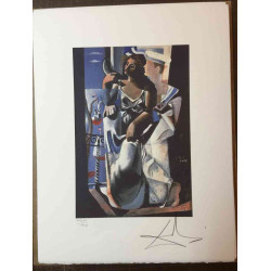 Litografía Salvador Dali off set 50x65 cm certificada