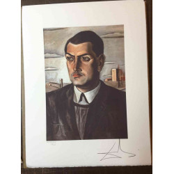 Salvador Dali Off set lithograph cm 50x65 certified