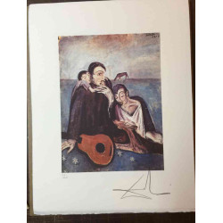 Litografía Salvador Dali off set 50x65 cm certificada