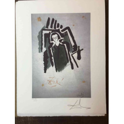 Salvador Dalí Litografía off set 50x65 cm certificado