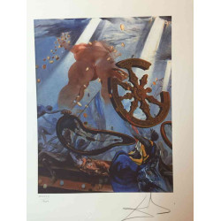 Salvador Dali Litografia off set cm 50x65   certificata