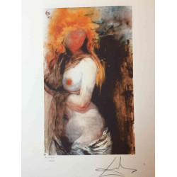 Litografia Salvador Dali off set 50x65 cm certificada